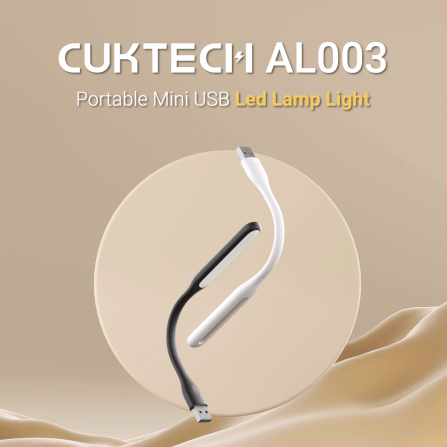 ไฟอ่านหนังสือ CUKTECH AL003 สีดำ USB LAMP แบบ WARM WHITE ปรับความสว่างได้ถึง 5 ระดับ_1